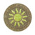 10.25" Bronze & Yellow Bursting Sun Glow Garden Stepping Stone - Soak Sunlight, Illuminate Nights