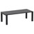 86" Black Extendable Outdoor Dining Table