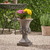 19.5" Antique Gray Multi Purpose Outdoor Patio Urn Planter