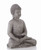 Zen Sitting Buddha Outdoor Garden Statue - 15.75" - Gray