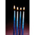 Blue and White Hanukkah Premium Hand Dipped Candles 5"