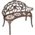 Rose Outdoor Garden Bench With Armrest - 39.25"