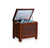 19.5" Mahogany Brown Contemporary Wooden Patio Cooler