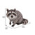 13.25" Raccoon Sitting Outdoor Garden Statue