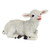 15" Sitting Lamb Hand Painted Outdoor Garden Statue - Delightful Decor for Year-Round Charm