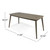 7-Piece Mink Gray Contemporary Outdoor Furniture Patio Dining Set