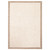 4' x 5.5' Champagne and Taupe Bordered Rectangular Area Throw Rug