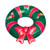 42" Christmas Wreath with Bow Inflatable Pool Inner Tube Ring