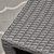 2-Piece Gray Contemporary Wicker Outdoor Furniture Patio Chat Set - Silver Cushions