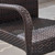6-Piece Sandblast Natural Finish Outdoor Furniture Patio Expandable Dining Set
