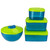 13-Piece Blue and Green Portable Food Storage Set