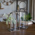 Set of 2 Gold Distressed Lanterns 14.5"