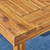 7-Piece Natural Brown Finish Rectangular Wood Outdoor Furniture Patio Dining Set - Cream Cushions