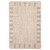 4.25' x 6.5' Tan and Beige Bordered Tonal Rectangular Area Throw Rug