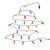 25-Count Multi-Color LED C9 Mini Christmas Lights, 17 ft Green Wire