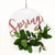 23.25" Pink and Green Spring Outdoor Hanging Wall Decor