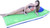 72" Aqua Duo Reversable Lime Green and Sky Blue Floating Swimming Pool Mattress