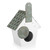 12" White and Gray Classic Cottage Outdoor Garden Birdhouse