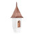 28" White and Brown Chateau Outdoor Garden Birdhouse