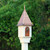 28" White and Brown Chateau Outdoor Garden Birdhouse