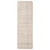 2' x 6.5' Cream and Taupe Abstract Rectangular Area Throw Rug