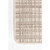 2' x 6.5' Cream and Taupe Abstract Rectangular Area Throw Rug