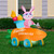 54" LED Lighted Inflatable Bunny Easter Speedster Outdoor Decor