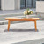 48" Honey Brown Nautical Outdoor Patio Sofa Table