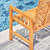 4-Piece Brown Contemporary Outdoor Patio Dining Set 59"