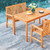 4-Piece Brown Contemporary Outdoor Patio Dining Set 59"