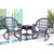 3-Piece Espresso Brown Outdoor Furniture Patio Conversation Set