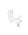 78" White Painted Finish Outdoor Patio Folding Sunbathing Chaise Lounge