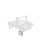 78" White Painted Finish Outdoor Patio Folding Sunbathing Chaise Lounge