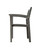 2-Piece Gray Hand Scraped Wood Finish Outdoor Furniture Patio Stacking Armchair Set 33"