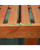 78" Brown Wood Finish Outdoor Patio Folding Sunbathing Chaise Lounge