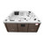 84" Brown and Ivory Toronto SE 6 Person Jet Hot Tub