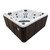 82" Brown and Ivory Niagara Falls 7 Person Jet Hot Tub