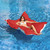72" Red Oversize King Kai Floating Lounge