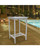 43" White Wood Outdoor Furniture Patio Bar Table