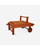 2-Piece Brown Natural Wood Finish Outdoor Patio Furniture Lounge Set 78"