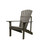 41" Gray Hand Scraped Wood Finish Outdoor Furniture Patio Adirondack Chair