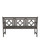 57" Gray Hand Scraped Wood Finish Diamond Outdoor Furniture Patio Bench