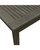35" Gray Hand Scraped Wood Finish Square Outdoor Furniture Patio Dining Stacking Table
