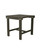 20" Gray Wood Outdoor Furniture Patio Side Table
