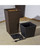 31" Coffee Brown Cubico Smart Self-Watering Planter
