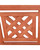 48" Brown Natural Wood Finish Plaid Back Outdoor Furniture Patio Bench