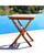27" Brown Wood Folding Outdoor Furniture Patio Bistro Table