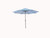 Outdoor Patio Market Umbrella 9 Ft. with Crank and Tilt, Blue and Green Stripe