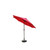 9ft Outdoor Patio Market Umbrella with Windvent Automatic Tilt, Dura-Fast Red
