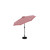 9ft Market Umbrella with Windvent Automatic Tilt, Red and White Stripe Poly